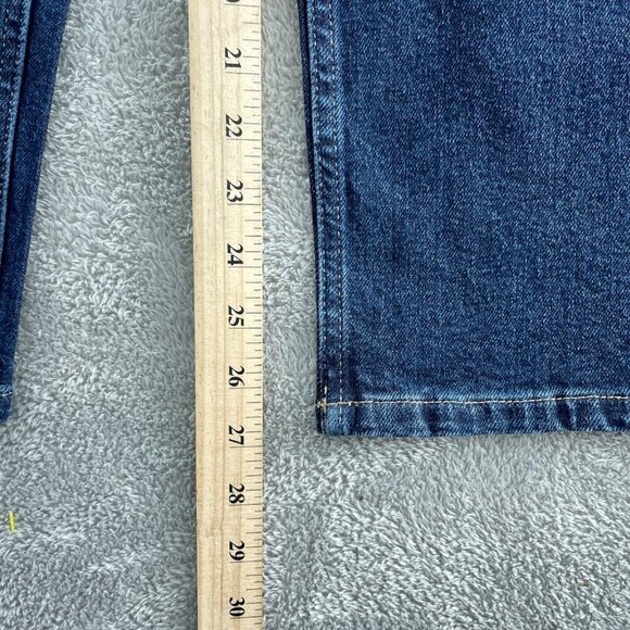 Calvin Klein Womens Dark Blue Straight Leg Jeans Size 12 NWT 4468 - Picture 9 of 11